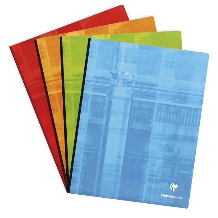 CLAIREFONTAINE Cahier 192 pages 240 x 320 mm Seyes grands carreaux AZ Fournitures