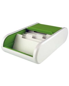 Photo Boite pour 300 cartes de visite Linear - Blanc/Vert : HELIT H6218050